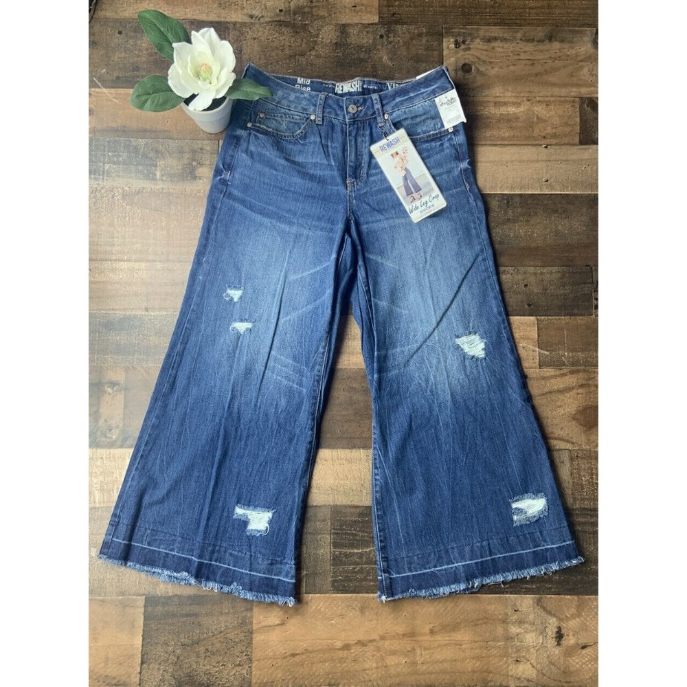 CHARLOTTE RUSSE Women Mid Rise Wide Leg Jeans 7